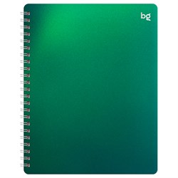 Тетрадь 48л. на спирали BG "Хамелеон" клетка (Т5гр48_пл 09329) пластиковая обложка, зеленая