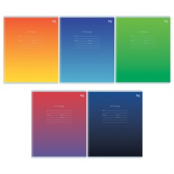 Тетрадь 12л. BG косая линия с доп. горизонтальной "Универсальная" (Т5ск12 57706) обложка - мелованный картон