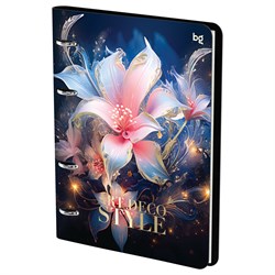 Тетрадь 120л. на кольцах "Flowers", сменный блок (N4r120 59500, "BG") обложка иск. кожа