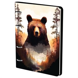 Тетрадь 120л. на кольцах "Русский дух", сменный блок (N4r120 59506, "BG") обложка иск. кожа
