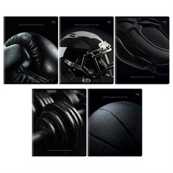 Тетрадь 80л. BG "Мужской спорт" клетка (Т5ск80_вл 57653) выб. лак