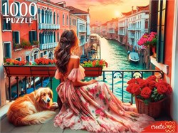 Puzzle 1000 элементов "Девушка в Венеции" (ХП1000-8278)