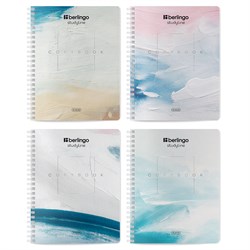 Тетрадь 96л. на спирали Berlingo "Color Storm" клетка (CBs_96100) тиснение фольгой, блок 80г/м2