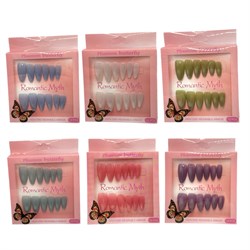 Накладные ногти  (SD-031 / KS-508) перламутровые однотонные, в коробке, цвет в ассорт.