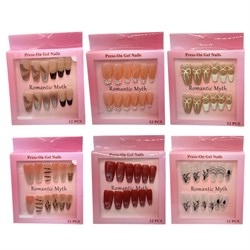 Накладные ногти  (SD-003) перламутровые двуцветные, в коробке, в ассорт.