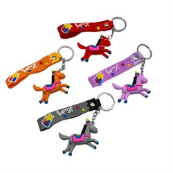 Брелок - символ года резиновый объемный "Лошадка" (LK-29) с браслетом