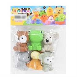 Набор для купания "Животные" 6шт. (ZY1847836) в пакете 17,5*20*3см