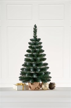 Ель (Max Christmas) "Канадская" 0.7м, подставка - пенек+ мешковина (ЕНК 07) Россия