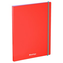 Папка с пруж. скоросшивателем BERLINGO "Raze" красная (FS4_17151) 600мкм, 17мм, покрытие soft-touch