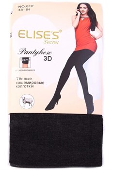 Колготки жен., р.48-54 "Elises" кашемировые: шерсть 60%, кашемир 30%, эластан 10% (812) в ассорт.