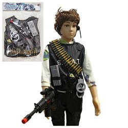 Игровой набор "Полицейский" бронежилет, автомат, наручники, аксесс. (Y18999089) в пакете 36*56см