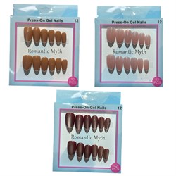 Накладные ногти  (SD-001) перламутровые двуцветные, в коробке, в ассорт.