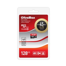 Карта памяти Micro-SDXC 128Гб "OltraMax Elite" Class10 UHS-I, без адаптера