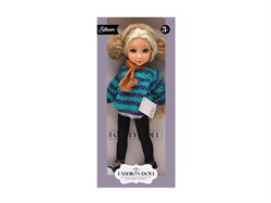 Коллекционная кукла 32см "Silvan. Doll" (HP1220940) теплые наушники, в кофте, лосинах и кроссовках, с шарфом, в коробке