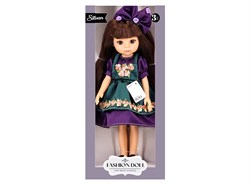 Коллекционная кукла 32см "Silvan. Doll" (HP1211393) волосы с челкой и бантом в сарафане с вышивкой и туфлях, в коробке