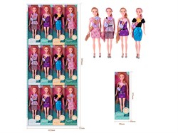 Кукла  "Shyam. Клуб" 30см в коробке (HP1198819) в вечерней одежде и туфлях, 2 заколки и блест. нити в волосах, 4 вида