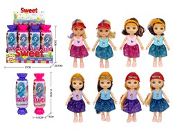 Кукла  "Camaner. Сюрприз в конфете" шарнирная (HP1228043) 8 видов, по 16шт. в шоубоксе