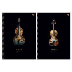 Тетрадь для нот BG 24л., А4, вертикальная, на спирали "Мелодии на воде" (ТН4гр24 57832) со справочной информацией