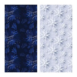 Бумага для упаковки подарков MESHU 70*100см "Snowfall" (MS_66980) 2 вида в ассорт., 80г/м2