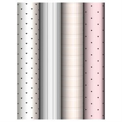 Бумага для упаковки подарков MESHU 70*100см "Сharm" (MS_66829) 4 видa в ассорт., 80г/м