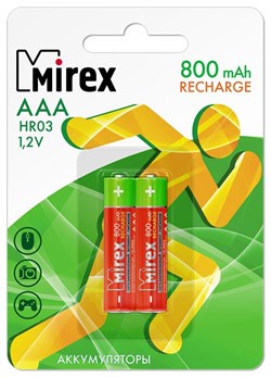Аккумулятор R3 "Mirex"  800 mAh, на блистере BL2