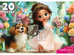 MAXI-пазлы "Принцесса с собачкой" (УК20-2388) 20 элементов