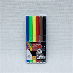 Фломастеры  6цв. в ПВХ уп. (858-6)