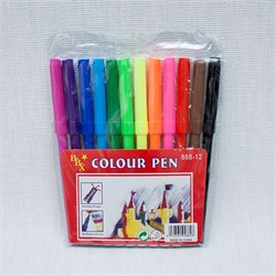 Фломастеры 12цв. в ПВХ уп. (888-12)