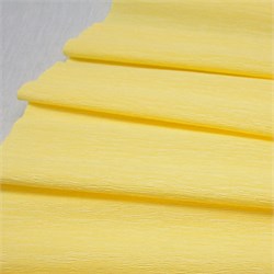Бумага крепированная желтая светлая 60г/м2 (№28) 50*250см, в пакете