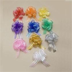 Бант-шар с принтом "Полосы" 10см., 10цв. в ассорт. (vvn3-3)