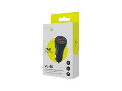 Зарядное устройство автомобильное Vixion "VU-25" 3.4А (GS-00028941) 2 выхода USB QC3.0, черное