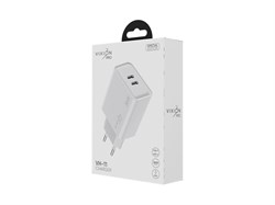 Зарядное устройство сетевое Vixion "VH-11" 3.0А (EN00000010) 36W, 2 выхода Type-C PD, белое