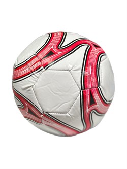 Мяч футбольный мини, размер 2 (FJ-3018) белый с узорами