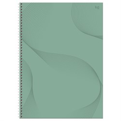 Тетрадь 160л. А4 тв. обложка, на спирали BG "Mint mood", клетка (Т4гр160_лс_вл 67188) soft-touch ламинация, выб. лак