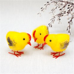 Пасхальные сувениры набор  3шт. "Курочки" 5*7см (H2304199)