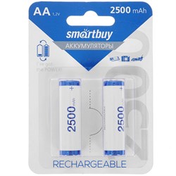 Аккумулятор R6 "Smartbuy" 2500 mAh, на блистере BL2