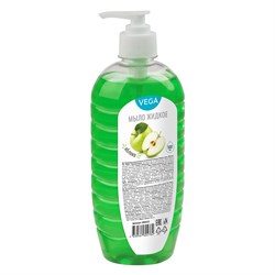 Мыло жидкое 500мл Vega "Яблоко", с дозатором (388433)