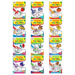 Набор раскрасок 12шт. ТРИ СОВЫ А5 "Посмотри и раскрась" (РА5_57079) 16стр.