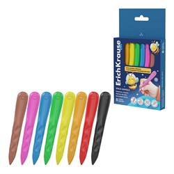Карандаши восковые ErichKrause "Kids Space Animals"  8цв. (65456) трехгранные