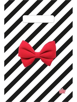 Пакет с выруб. ручкой 200*300мм "Алый бантик" (н00293878) 30мкм