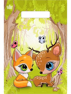 Пакет с выруб. ручкой 200*300мм "Волшебный лес" (н00213000) 30мкм