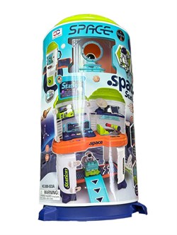 УЦЕНКА. Игр. набор "Космос" (008-503A, Xiong Cheng) пульт упр. станцией на батар. трансф-ся в корабль. ПОВРЕЖДЕН корпус