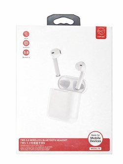 Наушники Bluetooth с микрофоном (T4) белые, в коробке