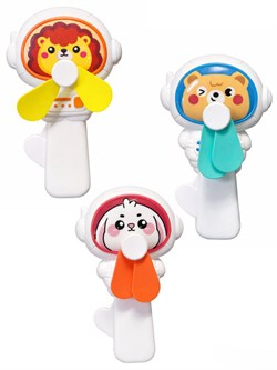 Вентилятор детский "Космонавт" (MC-1875) в ассортименте, по 24шт. в блоке