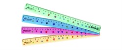 Линейка 30см пастельная, цвет в ассорт.