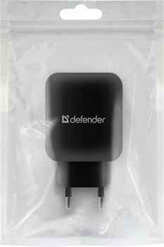 Зарядное устройство сетевое Defender "EPA-13" (83840) 2.1А, 2 USB, черное