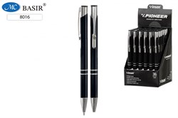 Ручка шар. автомат. "VINSON Pioneer" (8016/черный корпус) синяя, 0.7мм, на масляной основе, черный металлический корпус