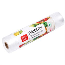 Пакеты фасовочные OfficeClean ПНД 8мкм, 30см*40см, 500шт. (317617) на втулке