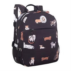 Рюкзак GRIZZLY "Собачки" (RK-677-2) 28*22*10см, укрепленная спинка