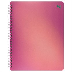 Тетрадь  80л. на спирали BG "Сияние" клетка (Т5гр80_пл 62663) пластиковая обложка